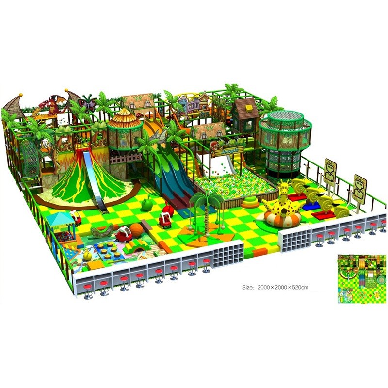 Customized Multiple Level Jungle Gym Indoor Soft Playgrounds with