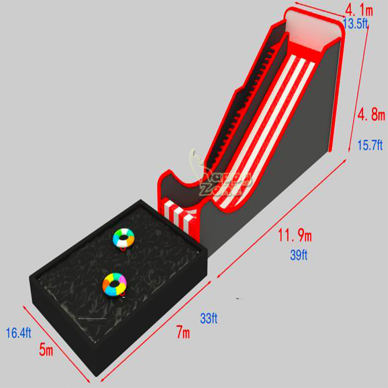 Indoor Outdoor Playground Artificial Dry Skiing Slope Slide Surfacing, Dry Snow Tubby Slide Mat