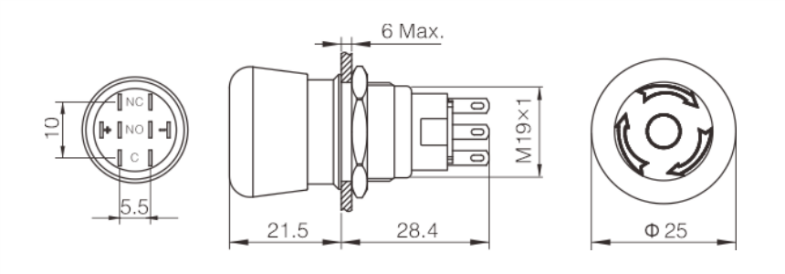 NL19-11ZS Emergency Stop