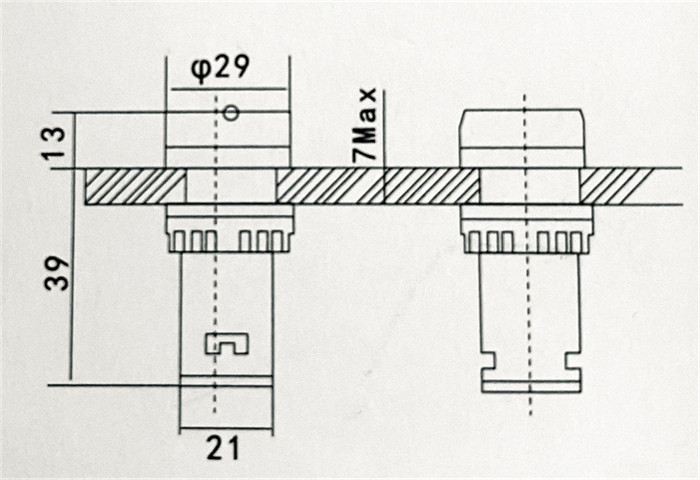 DK16-22VM Voltage indicator-round