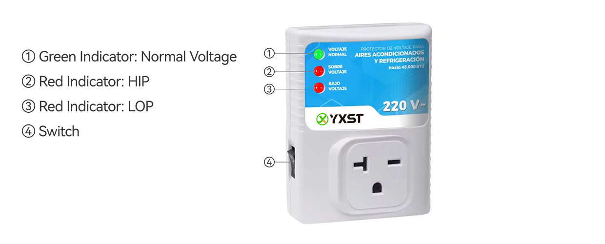 N017-220 220V AC Power Surge Protector For Air Conditioner Instruction