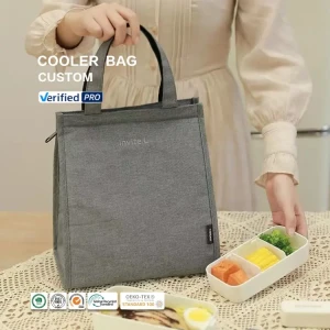 huahao Large Portable Cooling Ice Pack Inner Non-woven Aluminium Foil Insulated Thermal Cooler Bag