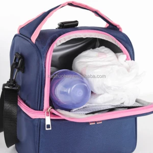 Custom Printed Quality Thermal Bag with Solar Panel Insulated Camping Lunch Bag Cooler Backpack for Baby Delivery for Food