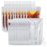 Strong Sealing Performance 8oz Leakproof Plastic Flasks Concealable Reusable Drinking Spout Pouch Bag 5l Bpa Free