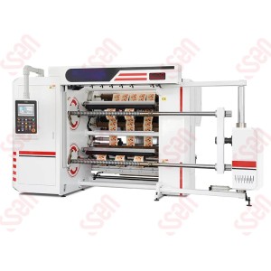 LFQ-T Compact type unibody high speed automatic roll change slitting machine