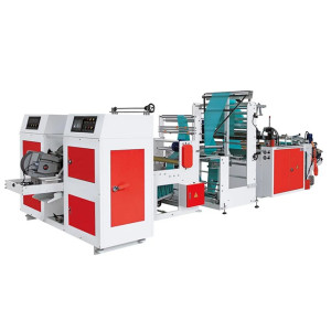 HSWZ-700.Fully Automatic Two Times V-folds Bottom Sealing Garbage Bag Making Machine