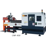 CNP HIGH SPEED PIPE CUTTING AND BEVELING MACHINE