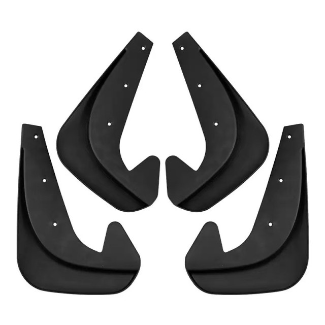 This is a universal small-sized 4-piece mudguard skin modification card and a universal type of foreign trade mudguard belt installation accessory