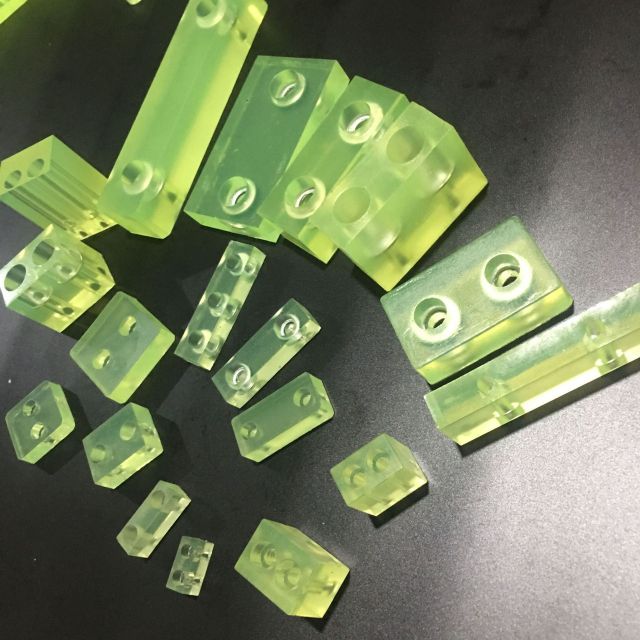 Manufacturer polyurethane PU parts processing Chongqing PU anti-collision parts processing Material rack PU parts processing