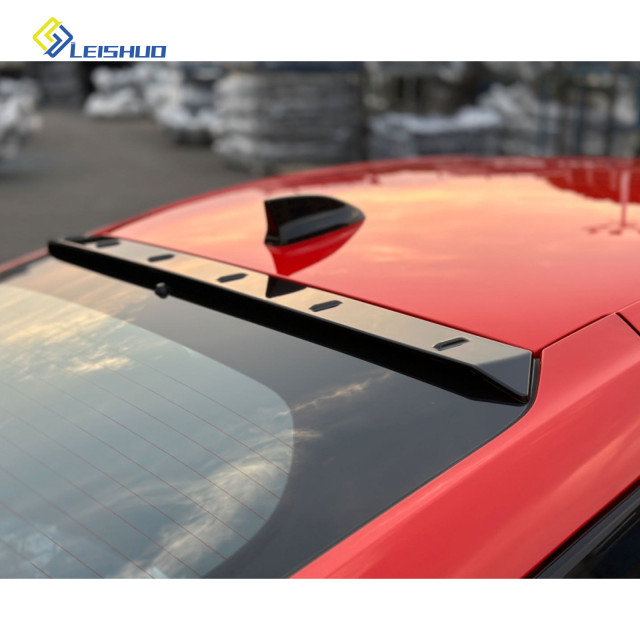 Leishuo new bright black carbon fiber rear spoiler top wing suitable for Honda 11th generation Civic Type R 2022+