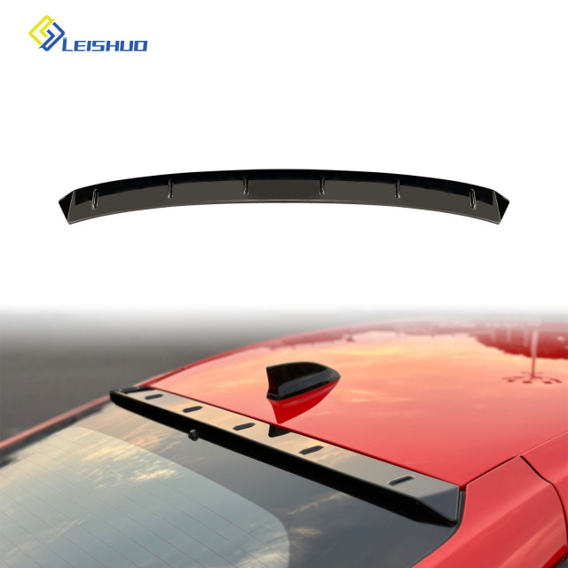 Leishuo new bright black carbon fiber rear spoiler top wing suitable for Honda 11th generation Civic Type R 2022+