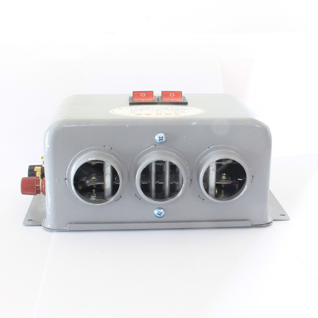 Car heater 12v electric heater three-hole heater 24v car glass defrost car heater