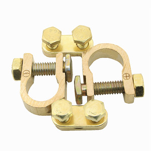 Brass heavy-duty battery pile head clip battery connector battery pressure line clip battery clip full copper