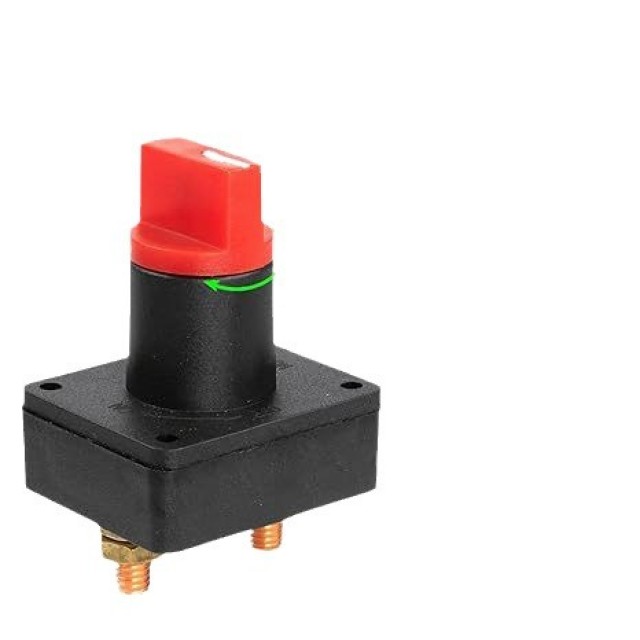 Small battery power switch, motorcycle power off switch, small device power off switch, car and yacht modification switch