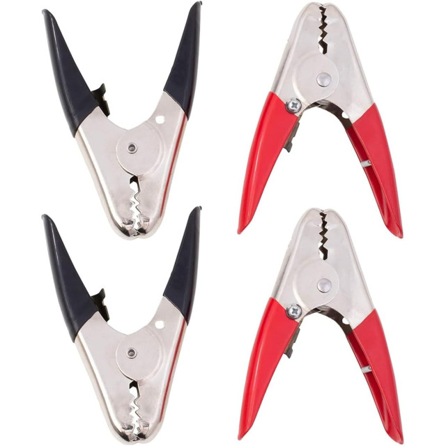 Factory direct sales 600A red and black alligator clip heavy duty clip electric welding ground battery live wire clip