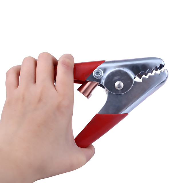 Factory direct sales 600A red and black alligator clip heavy duty clip electric welding ground battery live wire clip