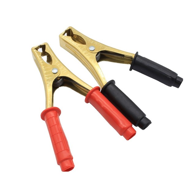 Cross-border factory dedicated car battery charging clamp pure copper battery clamp large thickened crocodile clip charging clamp