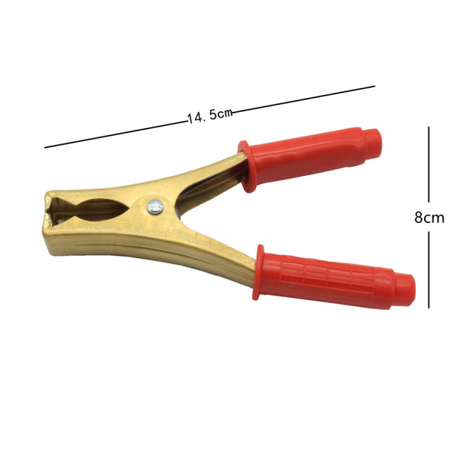 Cross-border factory dedicated car battery charging clamp pure copper battery clamp large thickened crocodile clip charging clamp