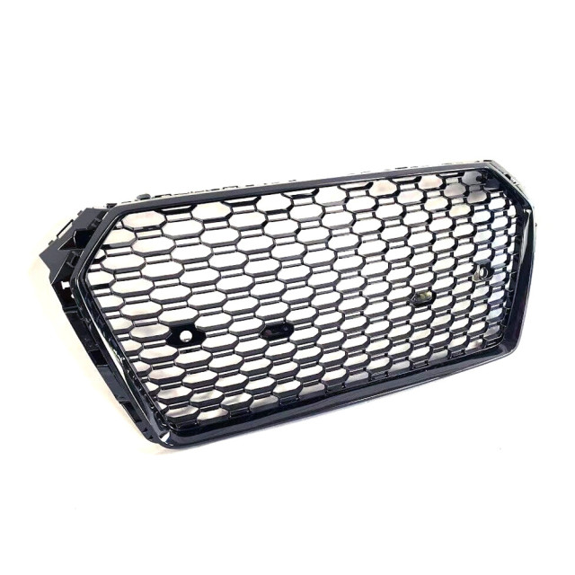 Suitable for Audi A4A3A5 modified black grille modified RS model front bumper grille front face wind net European standard