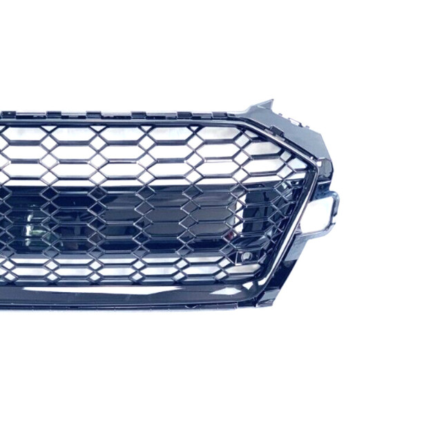 Suitable for Audi A4A3A5 modified black grille modified RS model front bumper grille front face wind net European standard
