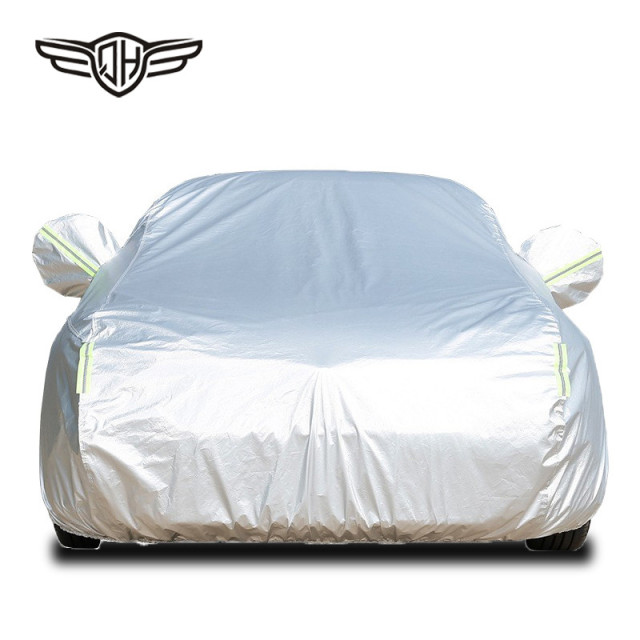 All-season universal thickened, cotton-padded, waterproof, hail-resistant, sunshade and sun protection car cover