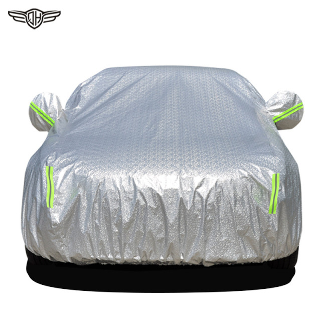 All-season universal thickened, cotton-padded, waterproof, hail-resistant, sunshade and sun protection car cover