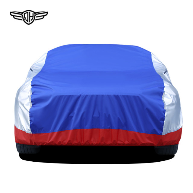 Oxford cloth thickened waterproof, dustproof and sunshade cover, cotton fleece hail-resistant car full cover