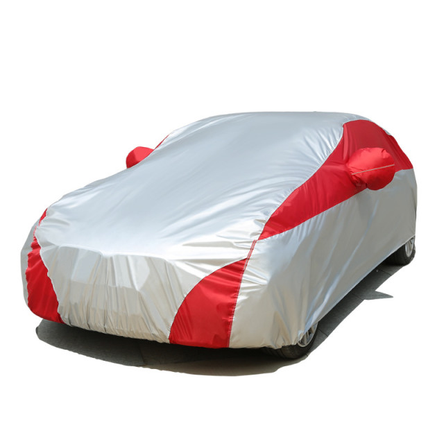 Car waterproof cover with fleece and thickening, all-season universal car cover, color matching, sun protection, dust-proof, heat-insulating and sunshade car cover