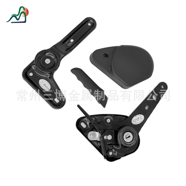 Car seat accessories, bus and truck slide rail modified car 410 straight handle bending angle adjuster accessories manufacturers wholesale