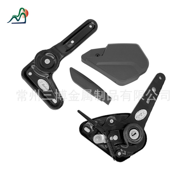 Car seat accessories, bus and truck slide rail modified car 410 straight handle bending angle adjuster accessories manufacturers wholesale