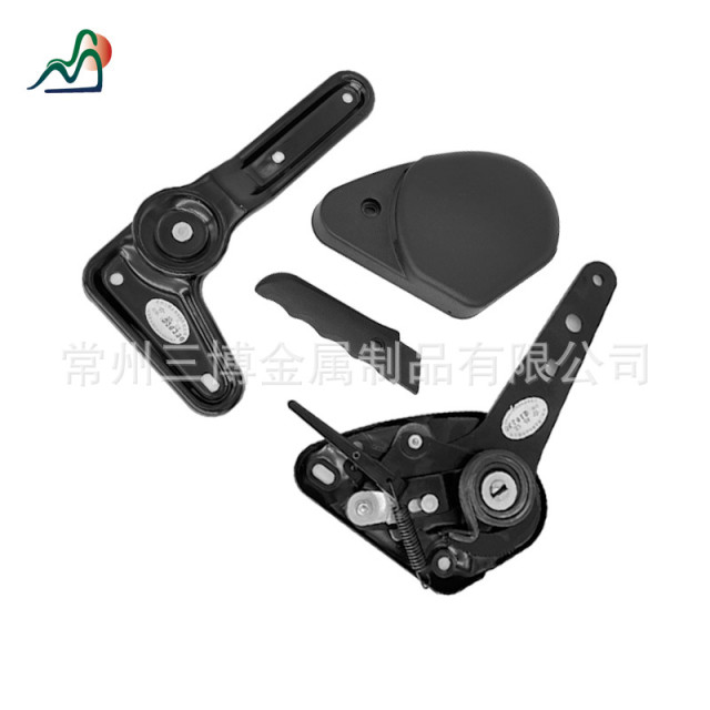Car seat accessories, bus and truck slide rail modified car 410 straight handle bending angle adjuster accessories manufacturers wholesale