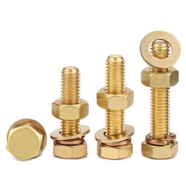 Brass hexagon socket bolts, pure copper bolts, copper parts, special-shaped copper bolts, H26 copper bolts, 6