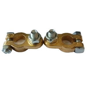 Customized production of automotive battery clamps, battery terminal posts, power supply pure copper battery clamp heads