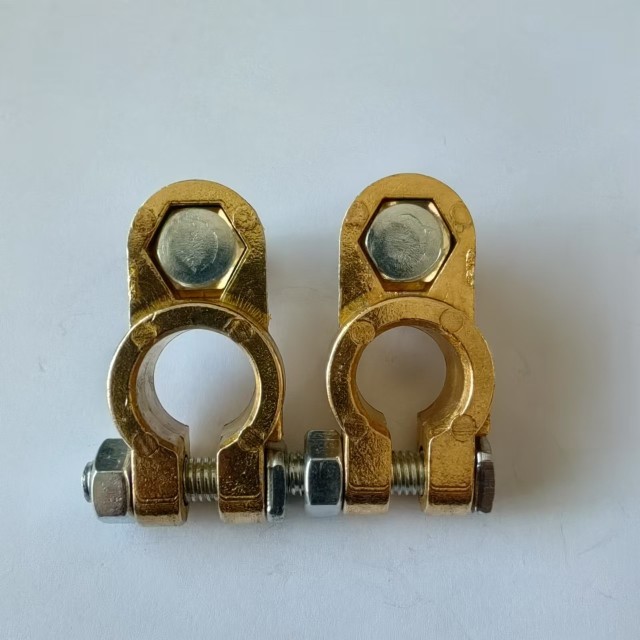 Customized production of automotive battery clamps, battery terminal posts, power supply pure copper battery clamp heads