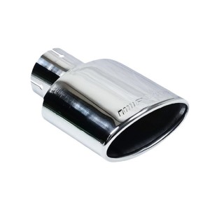 Stainless steel modification accessories, elliptical flat round AMG tailpipe, car tailpipe muffler, exhaust pipe manufacturer wholesale