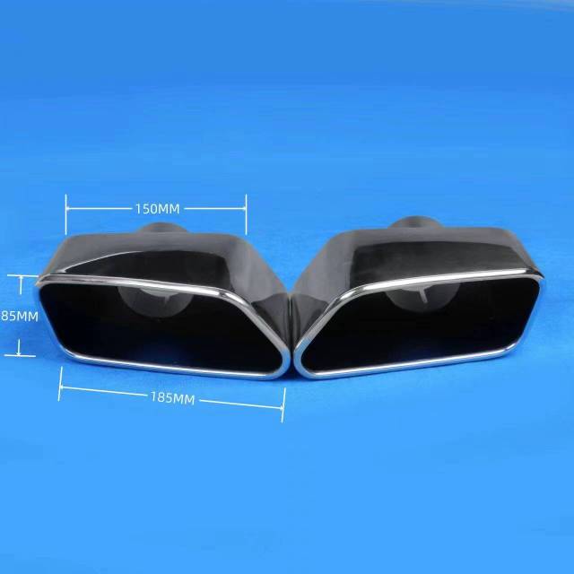Factory wholesale of stainless steel modified titanium black mufflers, square exhaust pipes, tailpipes and tail pipes for BMW