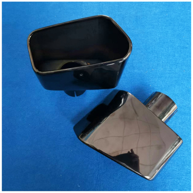 Factory wholesale of stainless steel modified titanium black mufflers, square exhaust pipes, tailpipes and tail pipes for BMW