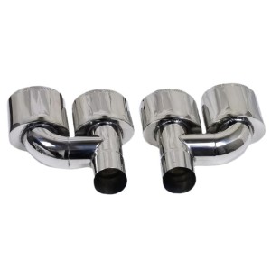 The stainless steel amg car tailpipe is suitable for the modification of the Mercedes-Benz dual-exhaust pipe tailpipe W164ML Wuyuntongtai