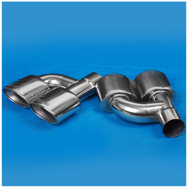 Suitable for AMG Mercedes-Benz stainless steel modified tailpipe muffler, tailpipe E63C63 square exhaust pipe, Wuyun Tongtai