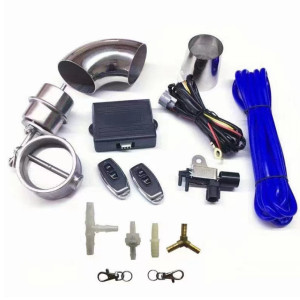 Customized exhaust pipes, pneumatic remote control valves, mufflers and tail sections for car and sports car modification by Wuyun Tongtai Factory