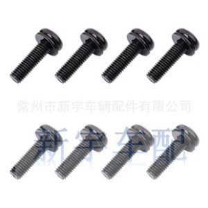 Cross-border Je-ep Wrangler door hinge pillar windshield frame replacement screws black zinc