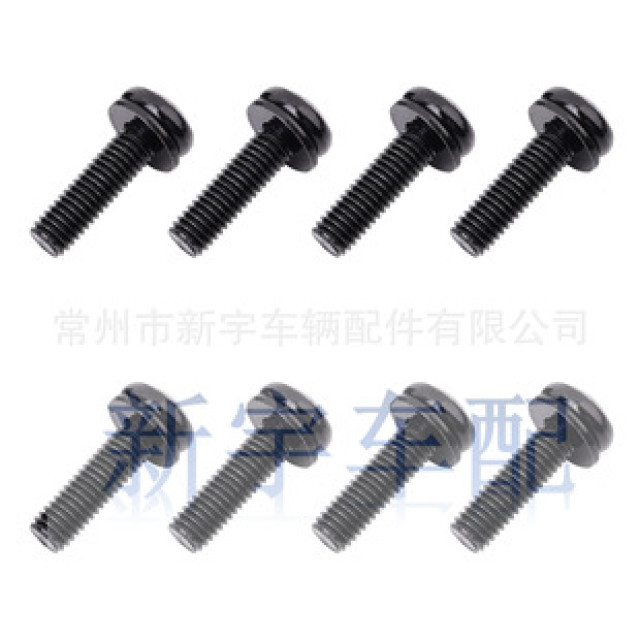 Cross-border Je-ep Wrangler door hinge pillar windshield frame replacement screws black zinc