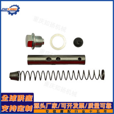 Motorcycle accessories Jialing JH70 curved beam car small chain tension rod tension spring with gasket spring top rod