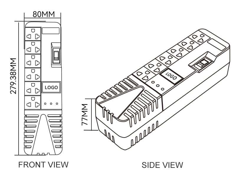 V2201 Voltage Regulator of Video Game Consoles Size