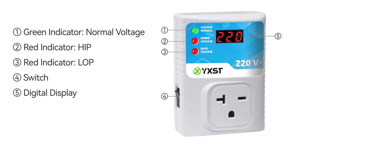 Wall-mounted Air Conditioner Surge Protector N018-220 Instruction