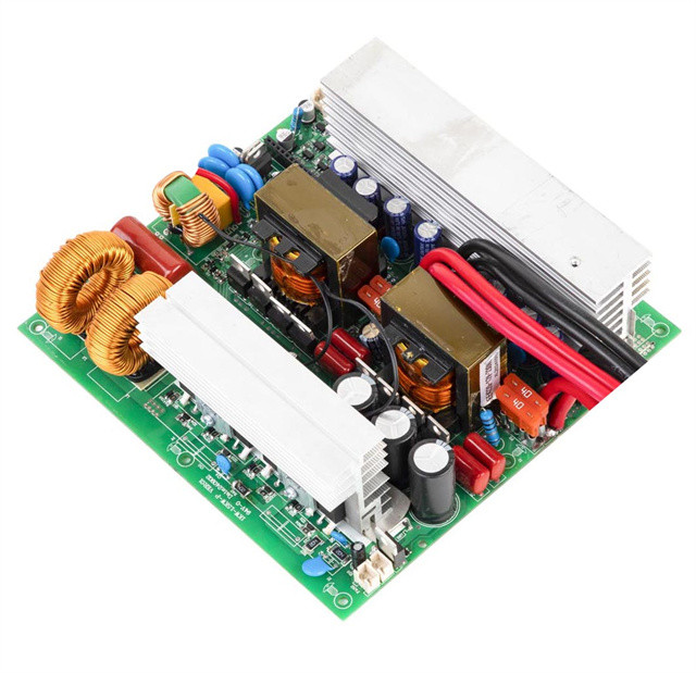 ROGERELE P1500 pure sine wave inverter PCBA with heatsinks and power components