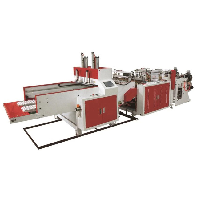 HT-Z-450x2/500x2 Full Automatic High Speed Heat Cuttingt-Shirt Bag Making Machine
