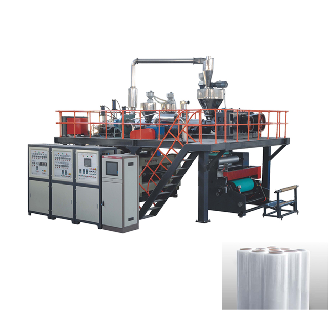 Ultra-high-speed stretch film machine