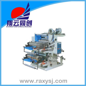 Two-color flexographic printing machine
