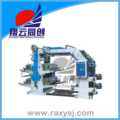 Four-color flexographic printing machine